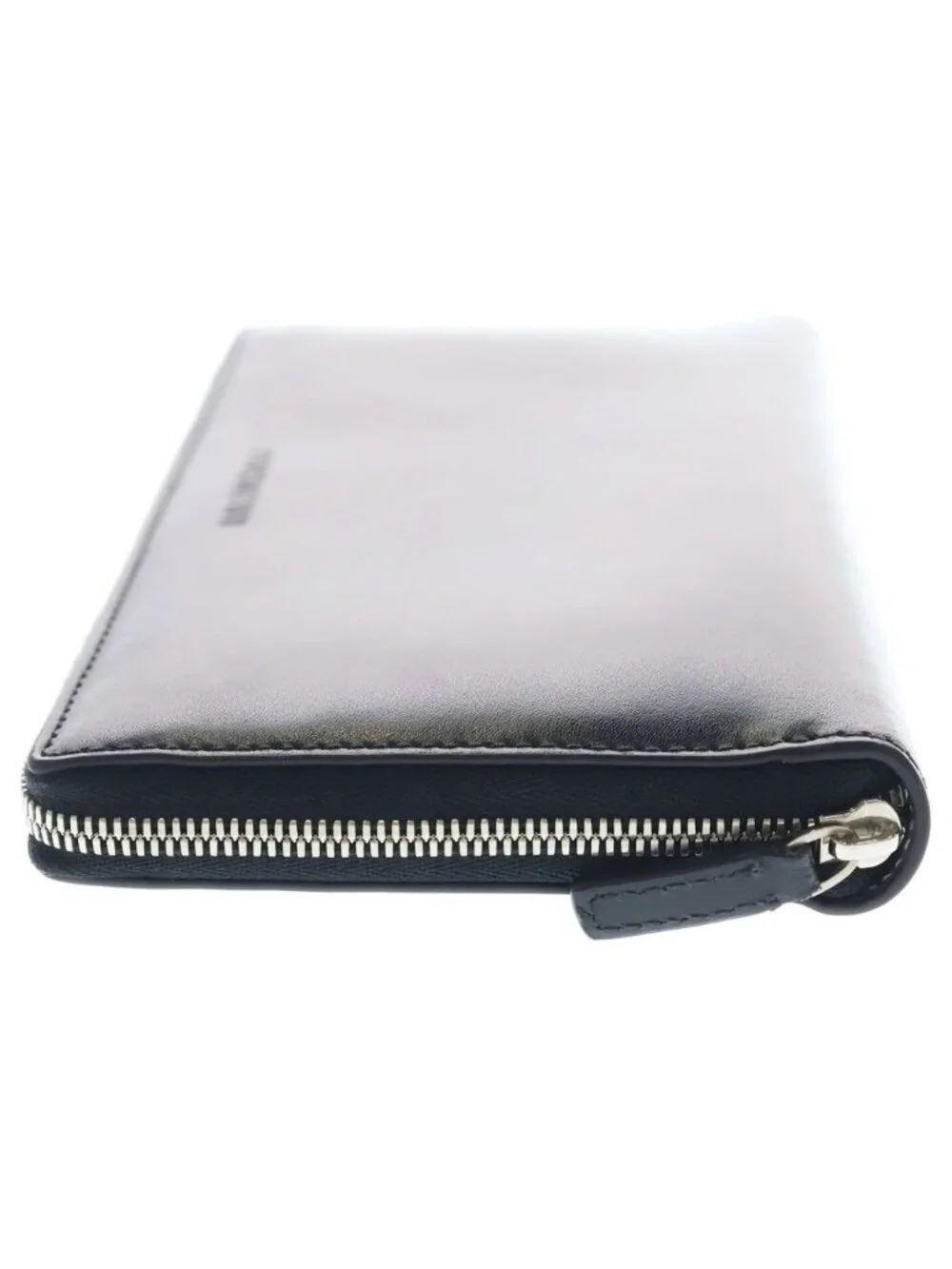 Balenciaga Continental Leather Wallet Black